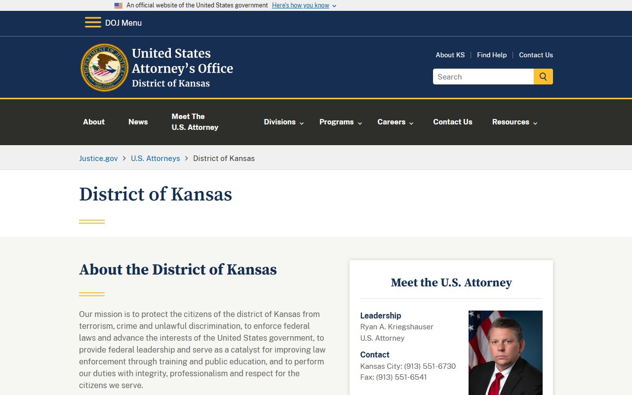 Shawnee County arrest records and federal charge boundary