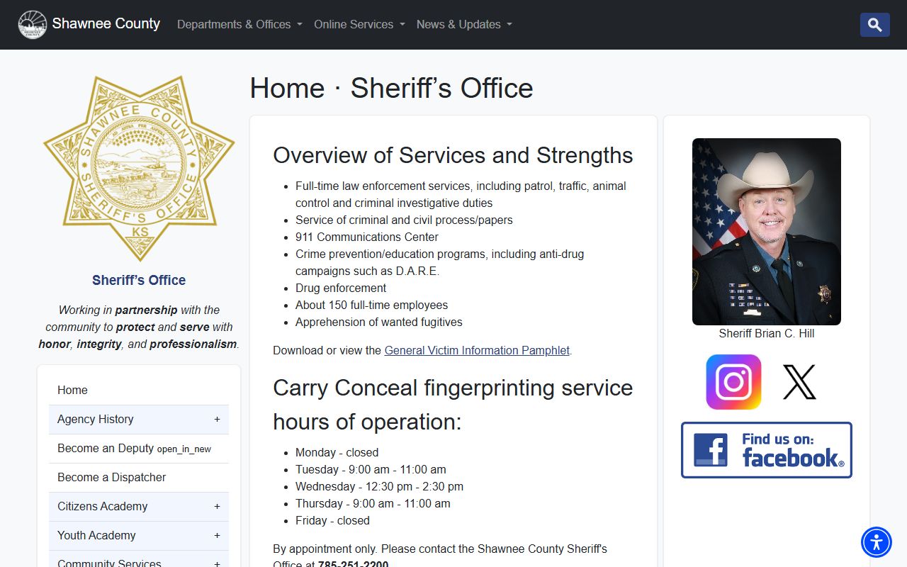 Shawnee County arrest records and Sheriff charge resources