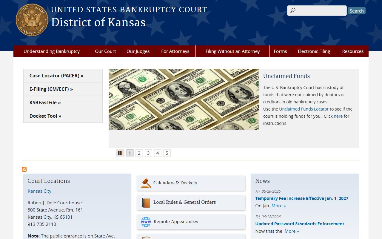 Shawnee County District Court records bankruptcy court source
